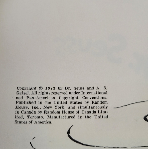 Dr. Seuss Hard Cover Book- The Shape of Me and Other Stuff- 1973 - Picture 3 of 6